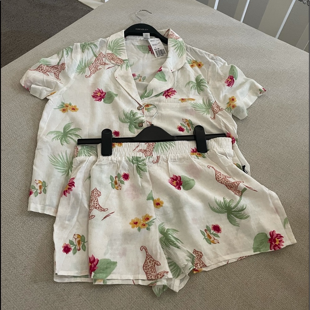 Forever 21 PJ shorts pj set